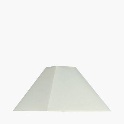 Pacific Lifestyle Pyramid Cotton Tapered Square Lampshade 35cm - Cream