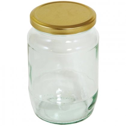 Tala Round Pickling Jar with Gold Screw Top Lid 900g / 32oz