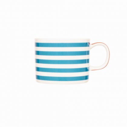 Siip Horizontal Stripe Short Mug Blue