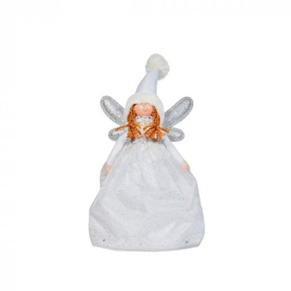 Three Kings Seasonal Plush Decor Fairy Magic Tree Topper - White