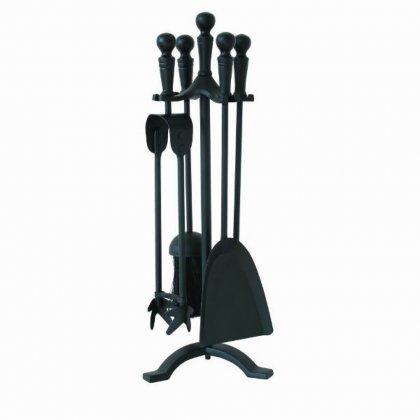 Inglenook 5 pc All Black Fireset Ball Handle