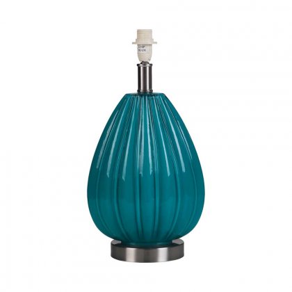 Oaks Lighting Arda Glass Touch Table Lamp Base Teal