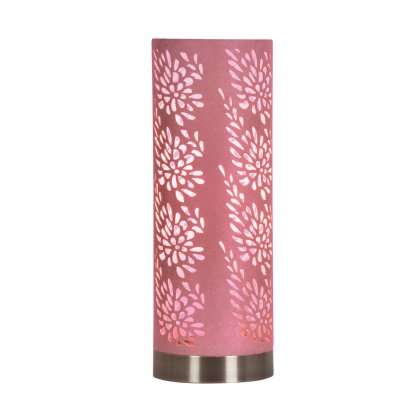 Oaks Lighting Tema Touch Table Lamp Pale Pink