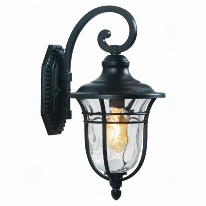 Oaks Lighting Thirsk 1 Light Outdoor Wall Light Black