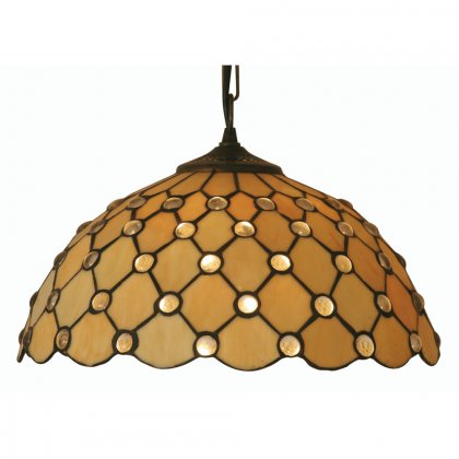 Oaks Lighting Tiffany Style Jewel Ceiling Light