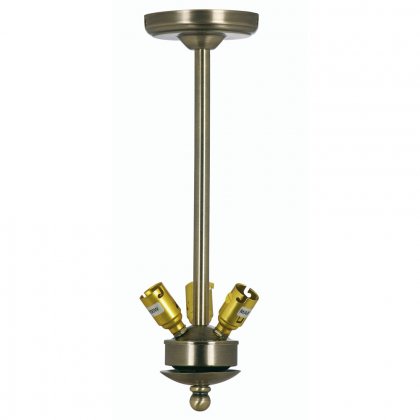 Oaks Lighting Drop Suspension Large Antique Brass