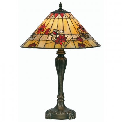 Oaks Lighting Tiffany Style Butterfly Table Lamp