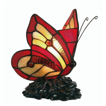 Oaks Lighting Tiffany Style Butterfly Novelty Light