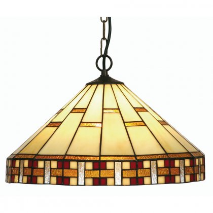 Oaks Lighting Tiffany Style Aremisia Ceiling Light