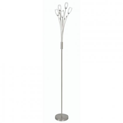 Oaks Lighting Pandora Floor Lamp Antique Chrome