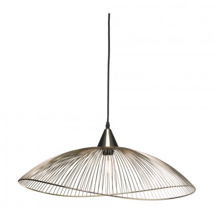 Oaks Lighting Helios Single Pendant with 1000mm Cord Gold