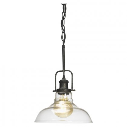 Oaks Lighting Esko Pendant Black Silver Metallic