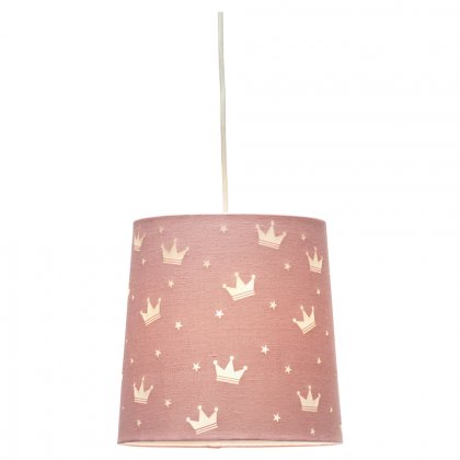 Oaks Lighting Decorative Ceiling Shade Crowns Pink