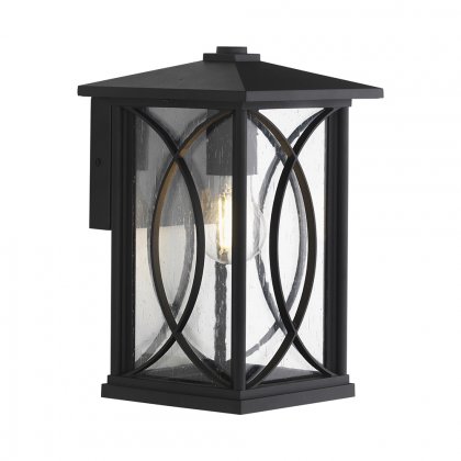 Oaks Lighting Orton Small Outdoor Wall Light Black