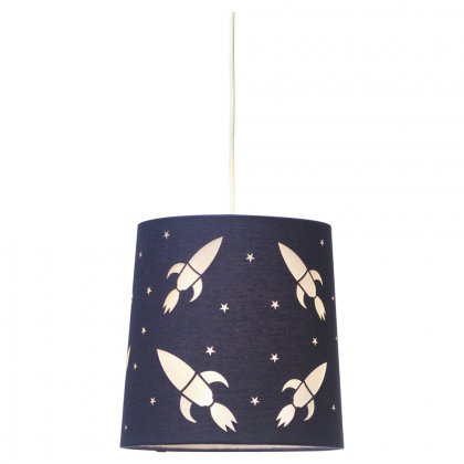 Oaks Lighting Decorative Ceiling Shade Space Rockets Navy