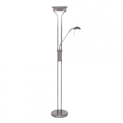 Oaks Lighting Mother & Child Floor Lamp Antique Chrome