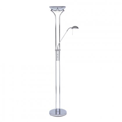 Oaks Lighting Mother & Child Floor Lamp Chrome