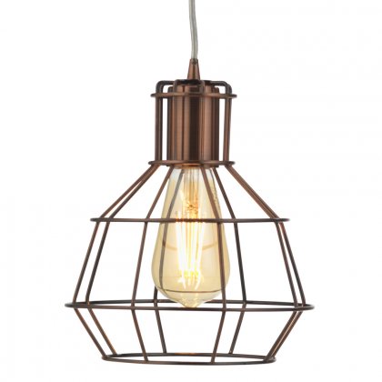 Oaks Lighting Kersen Single Pendant Copper