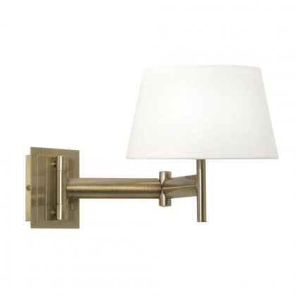 Oaks Lighting Finlay Wall Light Antique Brass