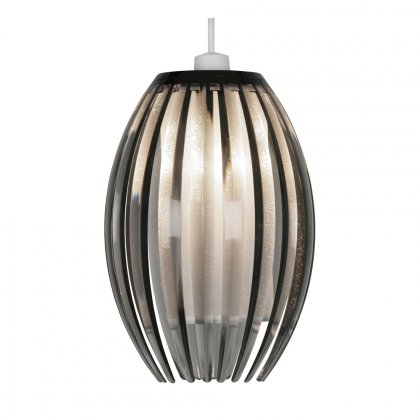 Oaks Lighting Shimna Non-Electric Pendant Small Smoked Acrylic