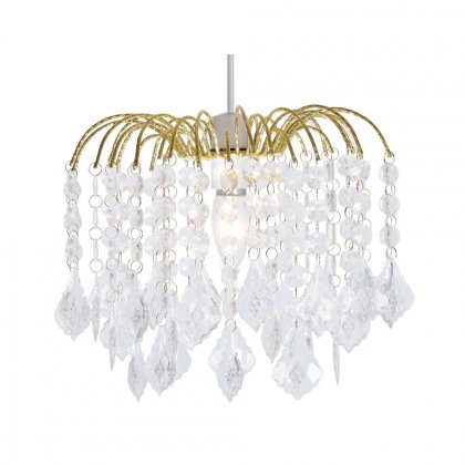Oaks Lighting Dacia Non-Electric Pendant Small Polished Brass