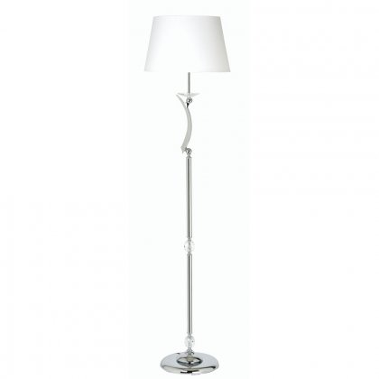 Oaks Lighting Wroxton Floor Lamp Chrome