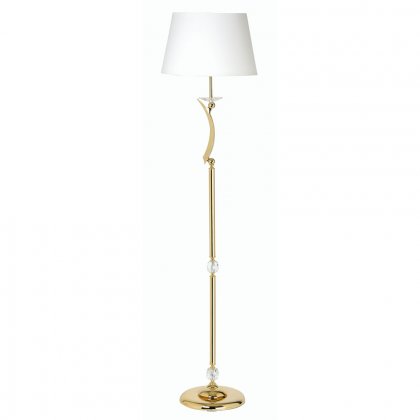 Oaks Lighting Wroxton Floor Lamp Gold