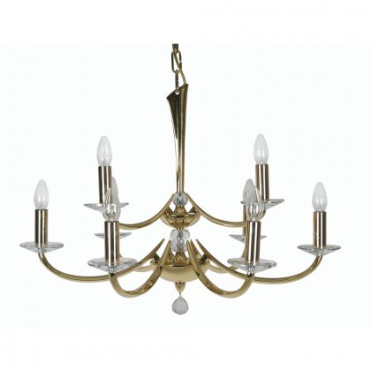 Oaks Lighting Bahia 9 Light Chandelier Gold