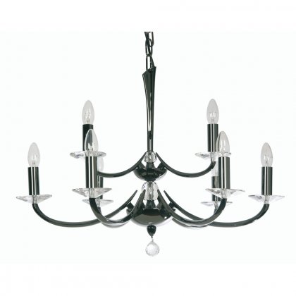 Oaks Lighting Bahia 9 Light Chandelier Titanium