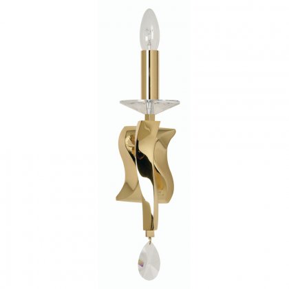 Oaks Lighting Aire Single Wall Light Gold