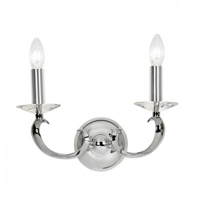 Oaks Lighting Esbelta Double Wall Light Chrome