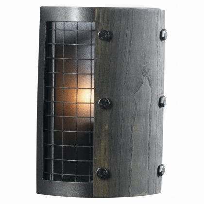 Oaks Lighting Harkin Wall Light Rust