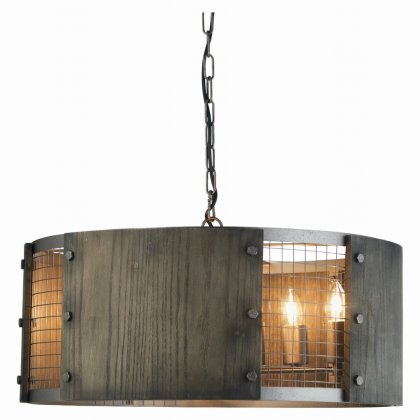 Oaks Lighting Harkin Pendant Small Rust