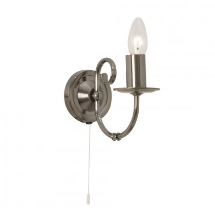 Oaks Lighting Tuscany Single Wall Light Antique Silver