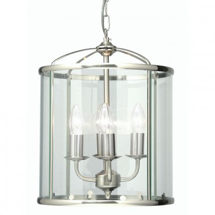 Oaks Lighting Fern 4 Light Lantern Style Pendant Antique Chrome