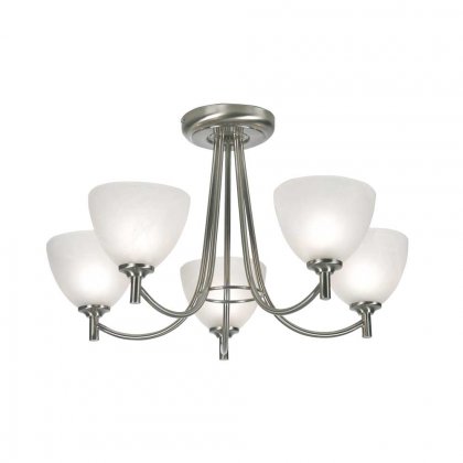 Oaks Lighting Hamburg 5 Light Chandelier Antique Chrome