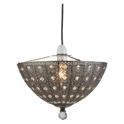 Oaks Lighting Cheo Non-Electric Pendant Antique Brass