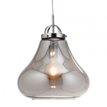 Oaks Lighting Turua Pendant 420 x 320mm Chrome