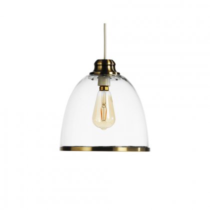 Oaks Lighting Kasama Non-Electric Pendant Antique Brass