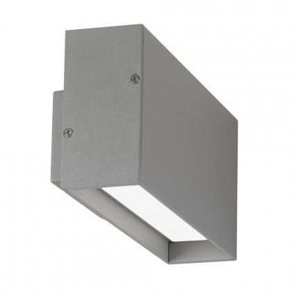 Oaks Lighting Burze LED Outdoor Wall Light Silver Grey