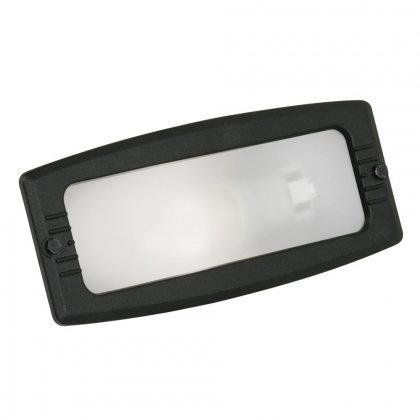 Oaks Lighting Recessed Brick Light 100 x 235 x 70mm Black