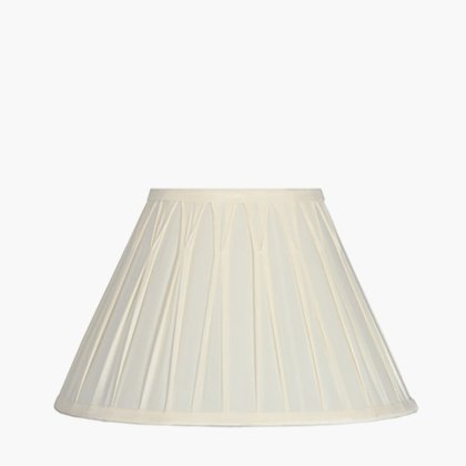 Pacific Lifestyle Garbo Polysilk Pinch Pleat Tapered Lampshade 35cm - Cream