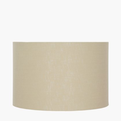 Pacific Lifestyle Lino Self Lined Linen Drum Lampshade 50cm - Butterscotch