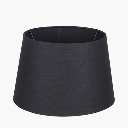 Pacific Lifestyle Adelaide Tapered Poly Cotton Lampshade 30cm - Black