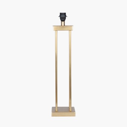Pacific Lifestyle Langston Metal Column Table Lamp Base - Satin Brass