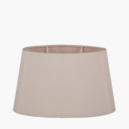 Pacific Lifestyle Martha Oval Polysilk Tapered Lampshade 30cm - Taupe