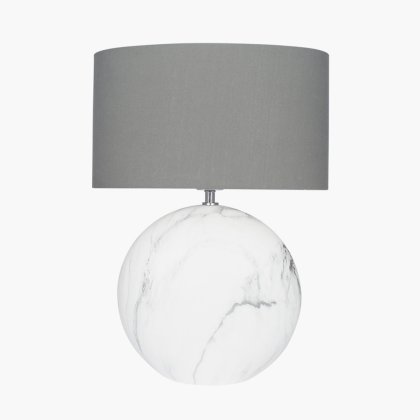 Pacific Lifestyle Crestola Large Marble Effect Ceramic Table Lamp
