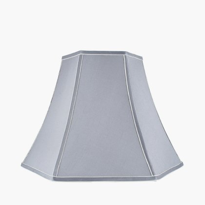 Pacific Lifestyle Lyla Polysilk Bowed Lampshade 30cm - Steel Grey