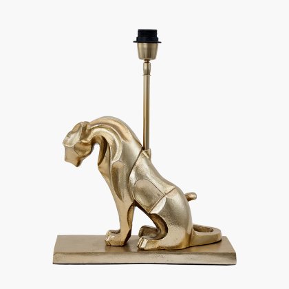 Pacific Lifestyle Osa Shiny Gold Metal Jaguar Table Lamp Base