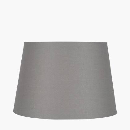 Pacific Lifestyle Adelaide Tapered Poly Cotton Lampshade 25cm - Steel Grey